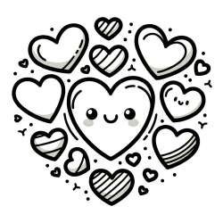 Coloring Pages of Hearts
