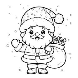 Coloring Pages of Santa Claus