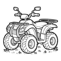 Four-Wheeler Coloring Pages