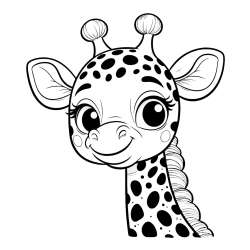 Giraffe Coloring Pages