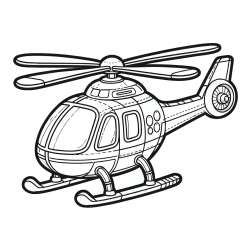 Helicopter Coloring Pages
