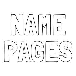 Name Coloring Pages