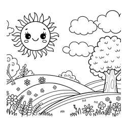 Summer Coloring Pages
