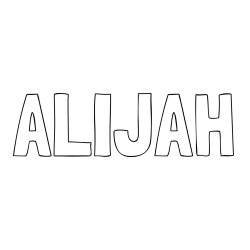 Online Created Coloring Page - ALIJAH Coloring Page