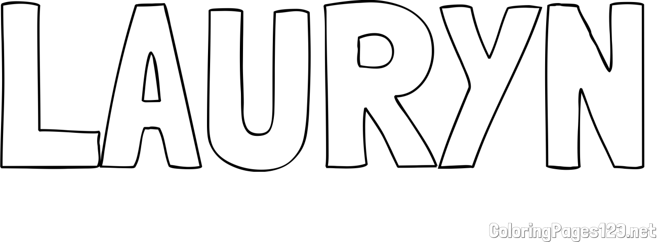 LAURYN Coloring Page