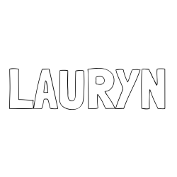 Online Created Coloring Page - LAURYN Coloring Page