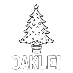 Online Created Coloring Page - OAKLEI Coloring Page and Beautiful Christmas Tree Coloring Page