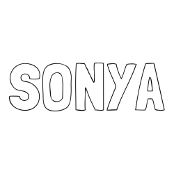 Online Created Coloring Page - SONYA Coloring Page