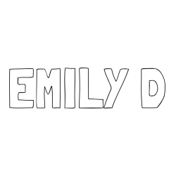 Online Created Coloring Page - EMILY D Coloring Page