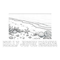 Online Created Coloring Page - KELLY JOYCE MARINA Coloring Page and Beautiful Seashore Coloring Page