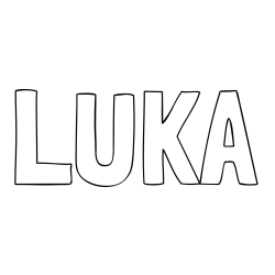 Online Created Coloring Page - LUKA Coloring Page