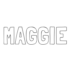 Online Created Coloring Page - MAGGIE Coloring Page