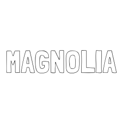 Online Created Coloring Page - MAGNOLIA Coloring Page