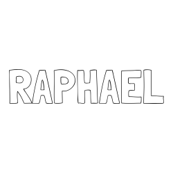 Online Created Coloring Page - RAPHAEL Coloring Page
