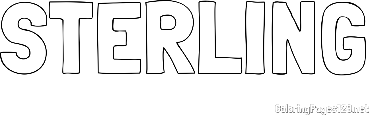 STERLING Coloring Page