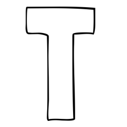 Online Created Coloring Page - T Coloring Page
