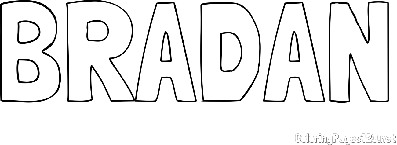 BRADAN Coloring Page