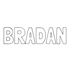 Online Created Coloring Page - BRADAN Coloring Page