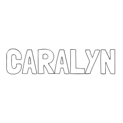 Online Created Coloring Page - CARALYN Coloring Page