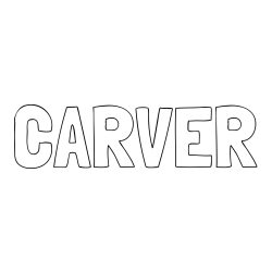 Online Created Coloring Page - CARVER Coloring Page