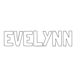 Online Created Coloring Page - EVELYNN Coloring Page