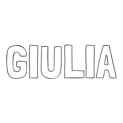 Online Created Coloring Page - GIULIA Coloring Page