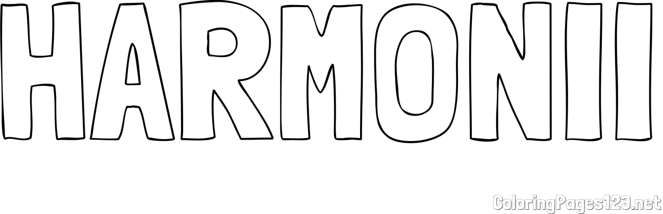 HARMONII Coloring Page