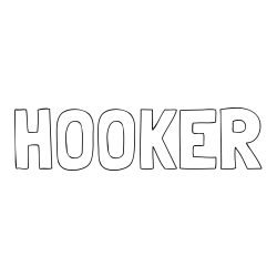 Online Created Coloring Page - HOOKER Coloring Page