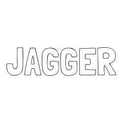 Online Created Coloring Page - JAGGER Coloring Page