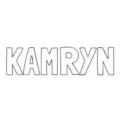 Online Created Coloring Page - KAMRYN Coloring Page