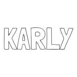 Online Created Coloring Page - KARLY Coloring Page