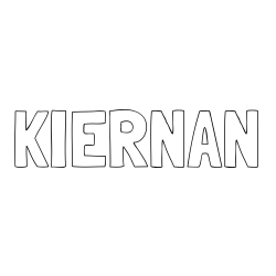 Online Created Coloring Page - KIERNAN Coloring Page