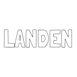Online Created Coloring Page - LANDEN Coloring Page