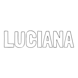 Online Created Coloring Page - LUCIANA Coloring Page