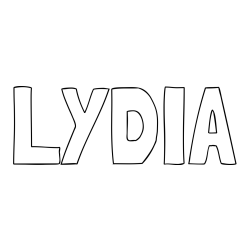 Online Created Coloring Page - LYDIA Coloring Page