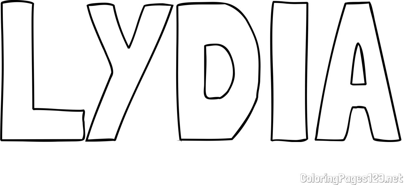 LYDIA Coloring Page