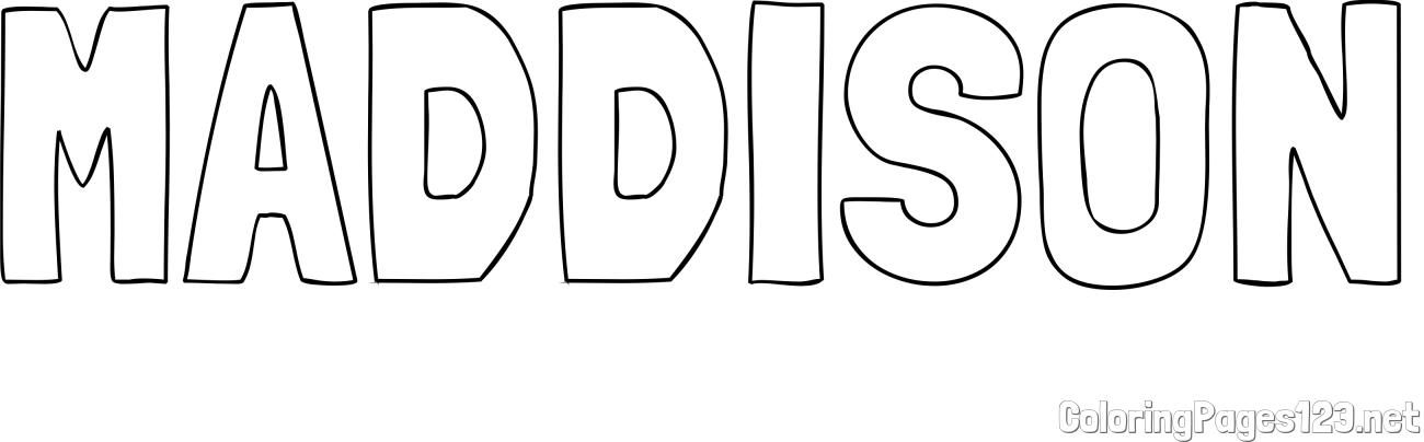 MADDISON Coloring Page