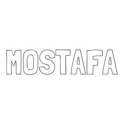 Online Created Coloring Page - MOSTAFA Coloring Page