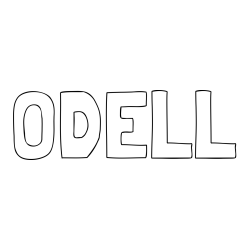 Online Created Coloring Page - ODELL Coloring Page