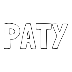 Online Created Coloring Page - PATY Coloring Page