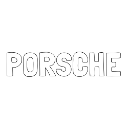 Online Created Coloring Page - PORSCHE Coloring Page
