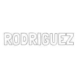 Online Created Coloring Page - RODRIGUEZ Coloring Page