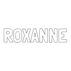 Online Created Coloring Page - ROXANNE Coloring Page