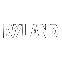 Online Created Coloring Page - RYLAND Coloring Page