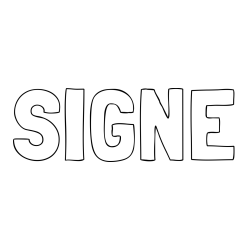 Online Created Coloring Page - SIGNE Coloring Page
