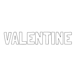 Online Created Coloring Page - VALENTINE Coloring Page