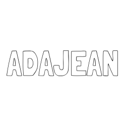 Online Created Coloring Page - ADA-JEAN Coloring Page