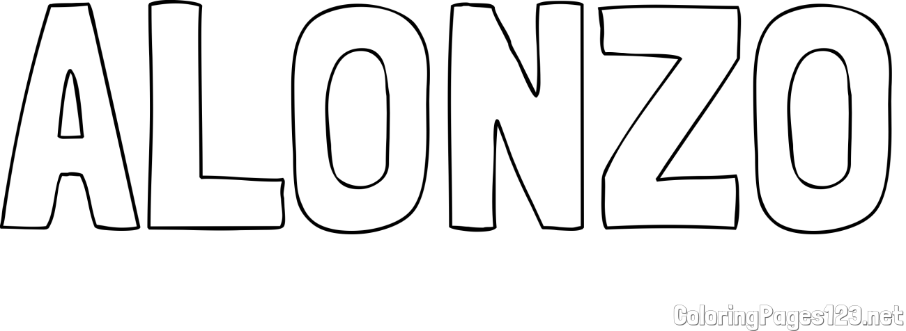ALONZO Coloring Page