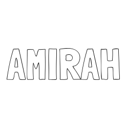Online Created Coloring Page - AMIRAH Coloring Page