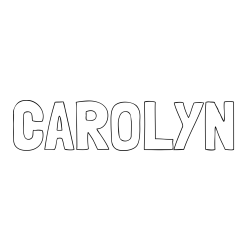 Online Created Coloring Page - CAROLYN Coloring Page